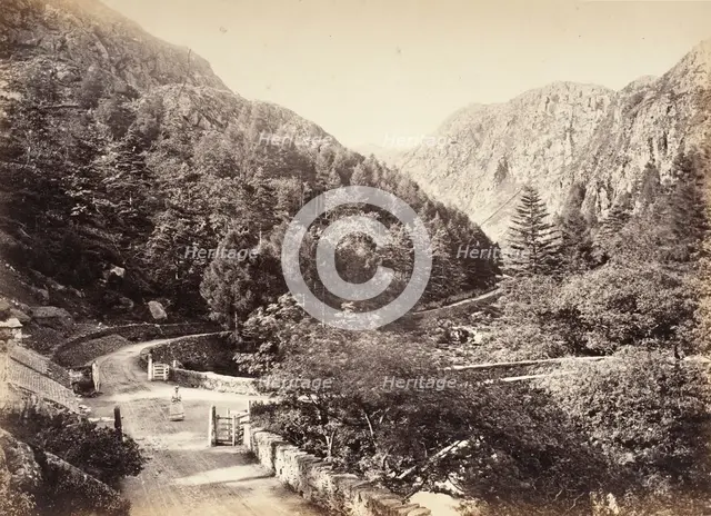 Beddgelert, Pass Of Aberglaslyn, From The Road (515), Printed 1860 circa. Creator: Francis Bedford.