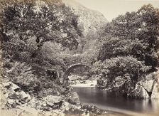 Beddgelert, Pont Aberglaslyn, From Below Bridge, No. 2. (517), Printed 1860 circa. Creator: Francis Bedford