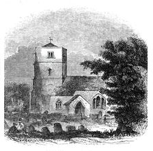Beddington Church, 1844. Creator: Unknown