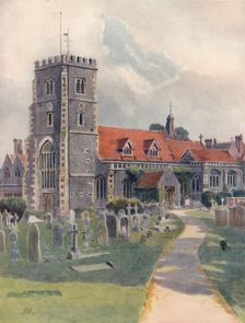 Beddington Church 1912, (1914). Artist: James S Ogilvy