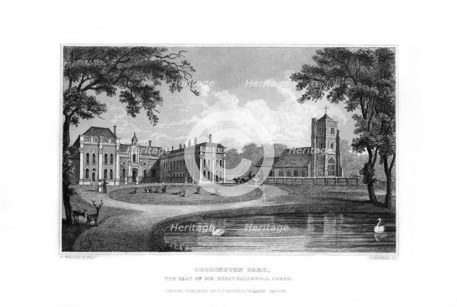 Beddington Park, Sutton, Surrey, 1829.Artist: J Rogers
