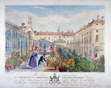 Bedford Conservatories terrace at Covent Garden Market, Westminster, London, 1831. Artist: Henry Pyall