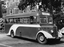 Bedford OB bus in Guernsey late 1940's. Creator: Unknown