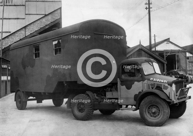 Bedford OXC Radio vehicle, World War 2. Creator: Unknown.