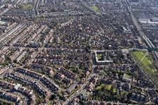 Bedford Park, considered a prototype for later garden suburbs and cities, London, 2018. Creator: Historic England Staff Photographer