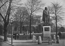 Bedford: St. Peter's Church and the Bunyan Statue c1896. Artist: Poulton & Co
