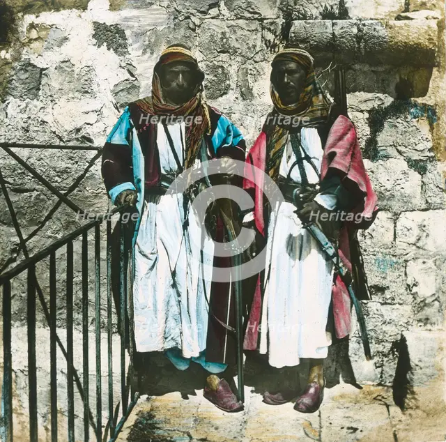 'Bedouin Chiefs, Jericho', c1910s.  Creator: Unknown.