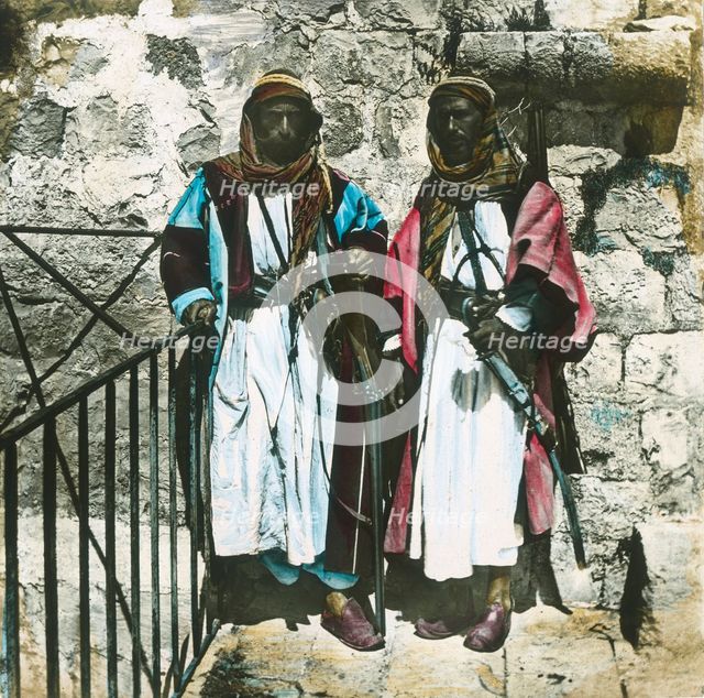 'Bedouin Chiefs, Jericho', c1910s.  Creator: Unknown.