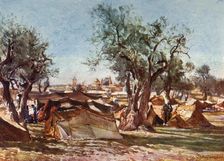Bedouin Encampment Outside the North Wall of Jerusalem 1902. Creator: John Fulleylove