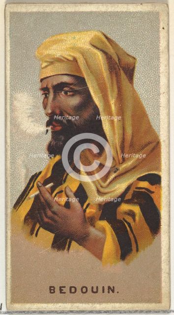 Bedouin, from World's Smokers series (N33) for Allen & Ginter Cigarettes, 1888. Creator: Allen & Ginter.