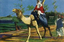 Bedouin riding a camel, Egypt, c1928. Creator: Unknown