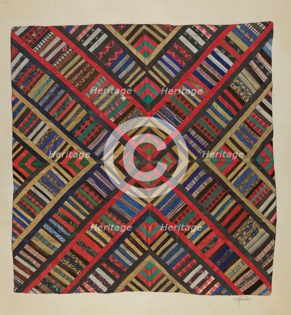 Bedspread, 1935/1942. Creator: Esther Hansen.