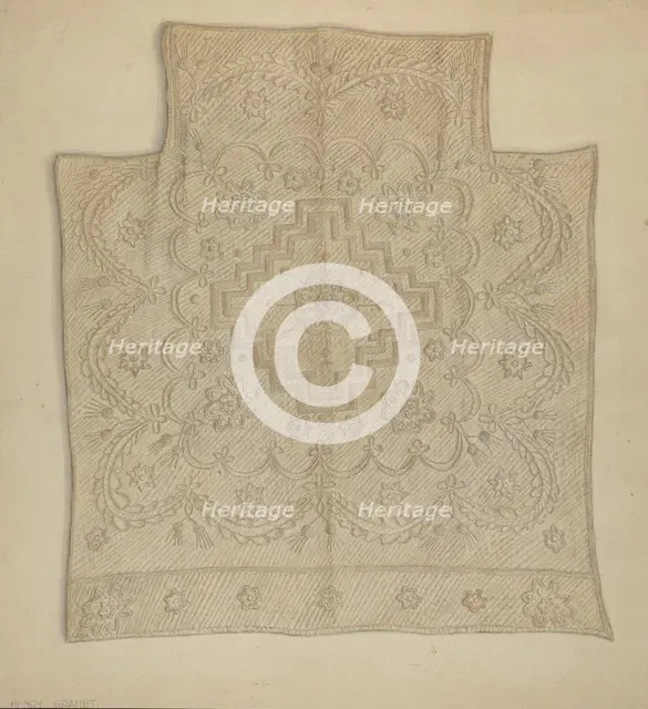 Bedspread, 1935/1942. Creator: Henry Granet.