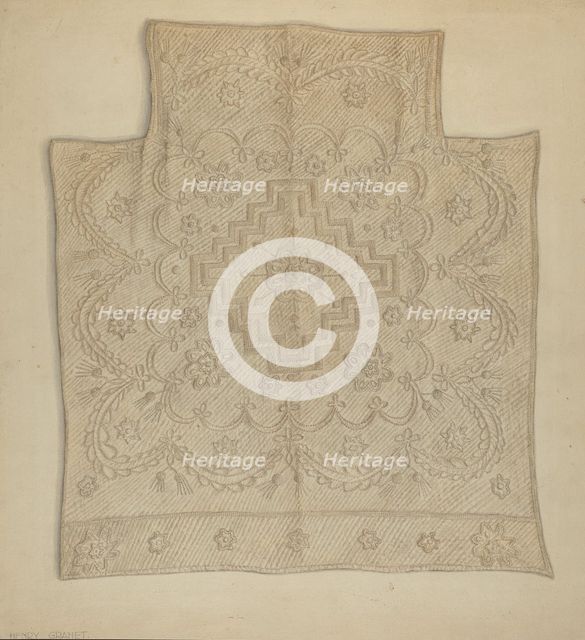 Bedspread, 1935/1942. Creator: Henry Granet.