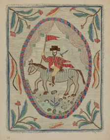Bedspread, 1935/1942. Creator: Unknown