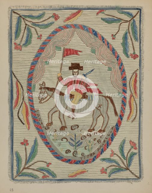 Bedspread, 1935/1942. Creator: Unknown.