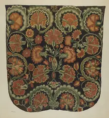Bedspread, c. 1940. Creator: Charlotte Winter