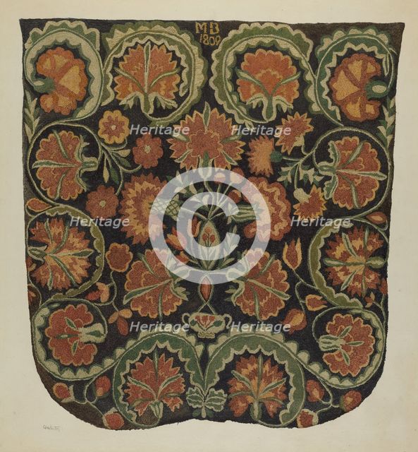 Bedspread, c. 1940. Creator: Charlotte Winter.