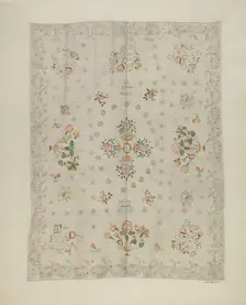 Bedspread, c. 1941. Creator: Arlene Perkins