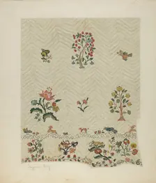 Bedspread, c. 1941. Creator: Suzanne Roy