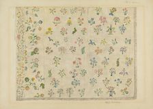 Bedspread, c. 1936. Creator: Mary Berner