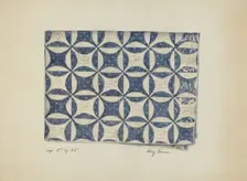 Bedspread, c. 1936. Creator: Mary Berner