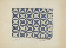 Bedspread, c. 1936. Creator: Mary Berner