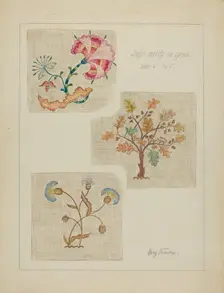 Bedspread, c. 1936. Creator: Mary Berner