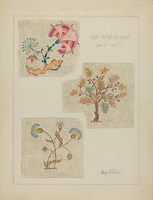 Bedspread, c. 1936. Creator: Mary Berner