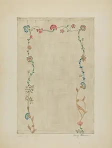 Bedspread, c. 1936. Creator: Mary Berner
