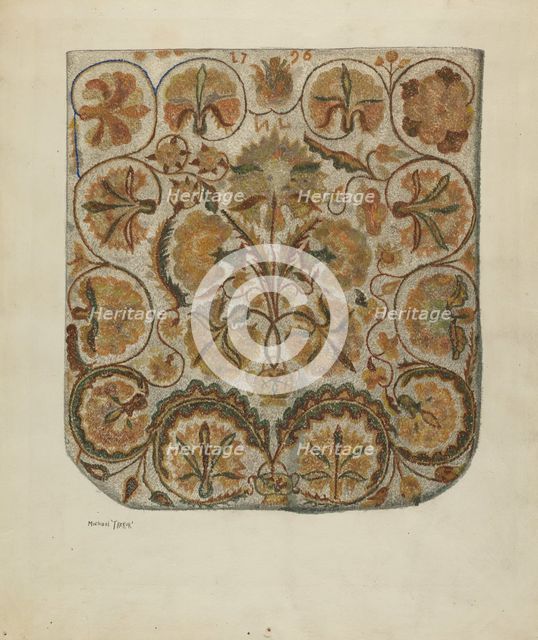 Bedspread, c. 1936. Creator: Michael Trekur.