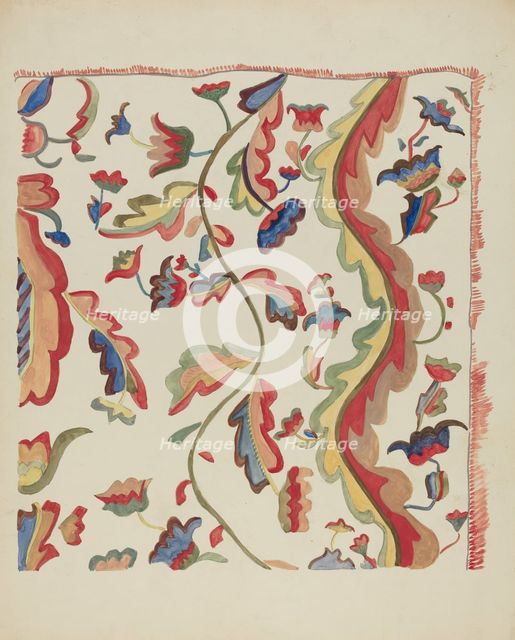 Bedspread, c. 1936. Creator: E. Boyd.