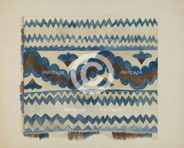 Bedspread, c. 1936. Creator: E. Boyd.