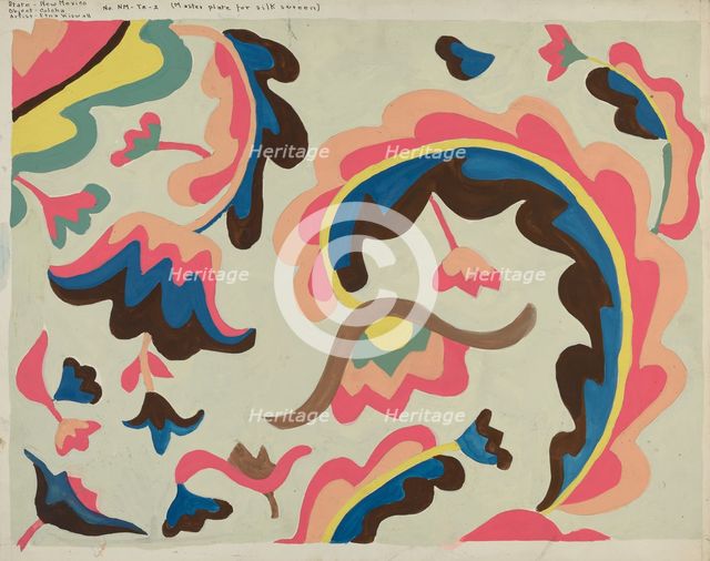Bedspread, c. 1936. Creator: E. Boyd.