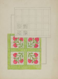 Bedspread, c. 1936. Creator: Floyd R. Sharp