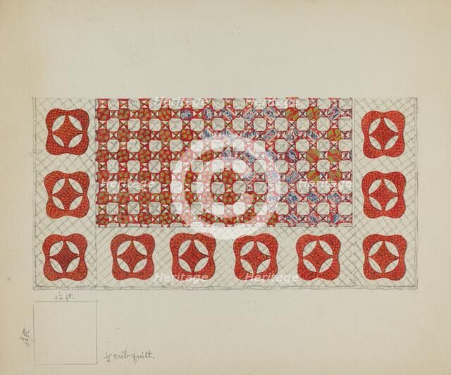 Bedspread, c. 1936. Creator: Irene Schaefer.