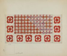 Bedspread, c. 1936. Creator: Irene Schaefer