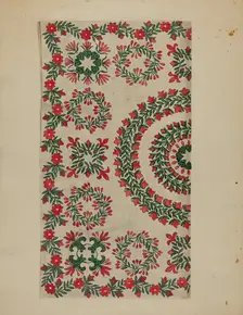 Bedspread, c. 1936. Creator: Irene Schaefer