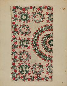 Bedspread, c. 1936. Creator: Irene Schaefer