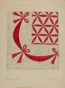 Bedspread, c. 1936. Creator: Isabelle De Strange