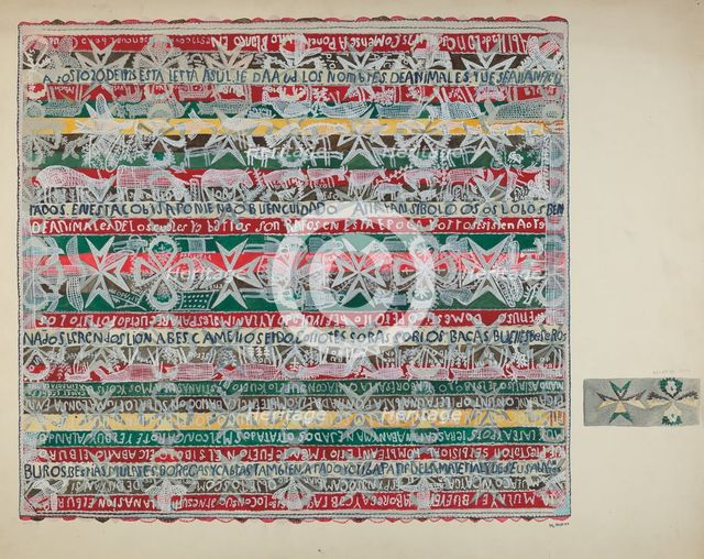Bedspread, c. 1937. Creator: Marjery Parish.