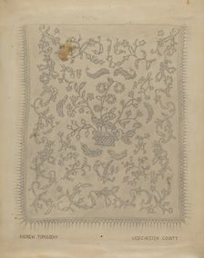 Bedspread, c. 1937. Creator: Andrew Topolosky