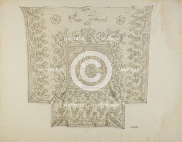 Bedspread, c. 1938. Creator: Charlotte Winter.