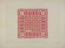 Bedspread, c. 1938. Creator: Eldon Allen