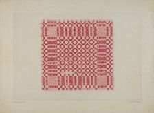 Bedspread, c. 1938. Creator: Eldon Allen