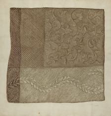 Bedspread, c. 1939. Creator: A. Zimet