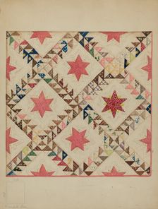 Bedspread, c. 1939. Creator: Henry Granet