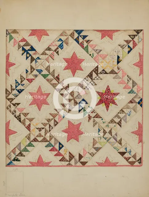 Bedspread, c. 1939. Creator: Henry Granet.
