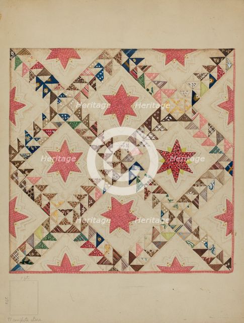 Bedspread, c. 1939. Creator: Henry Granet.