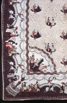 Bedspread, Portugal, 1800/25. Creator: Unknown